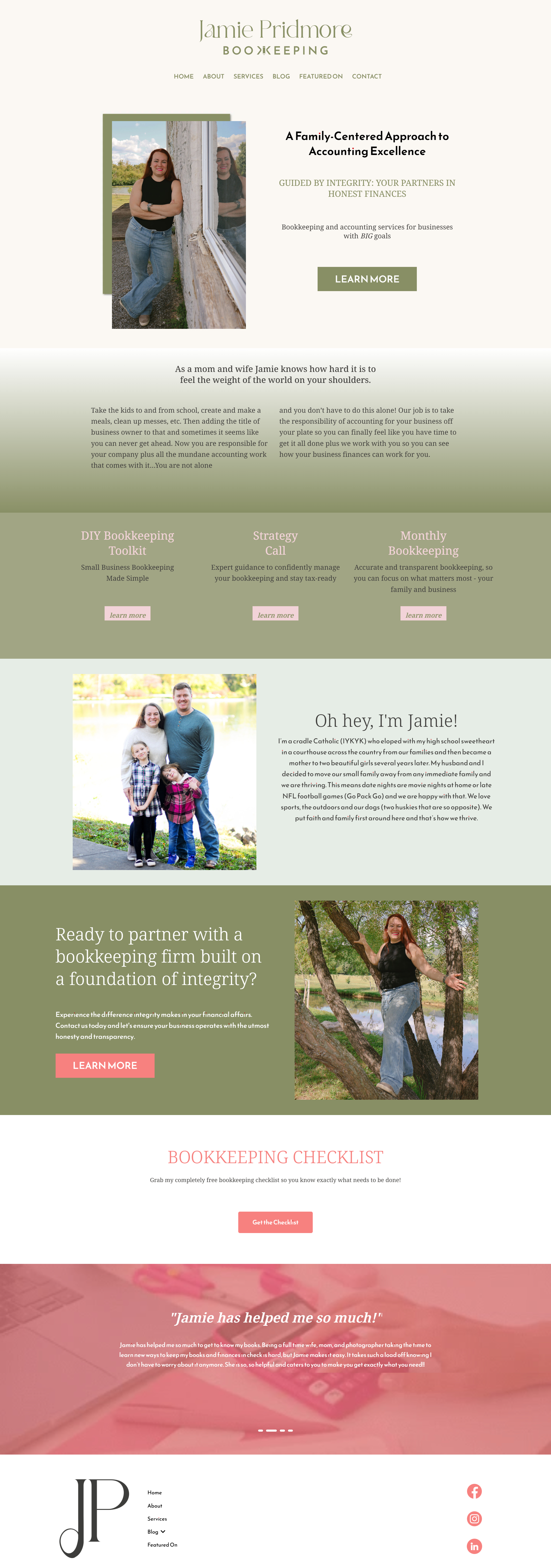 Jamie Pridmore Bookkeeping preview